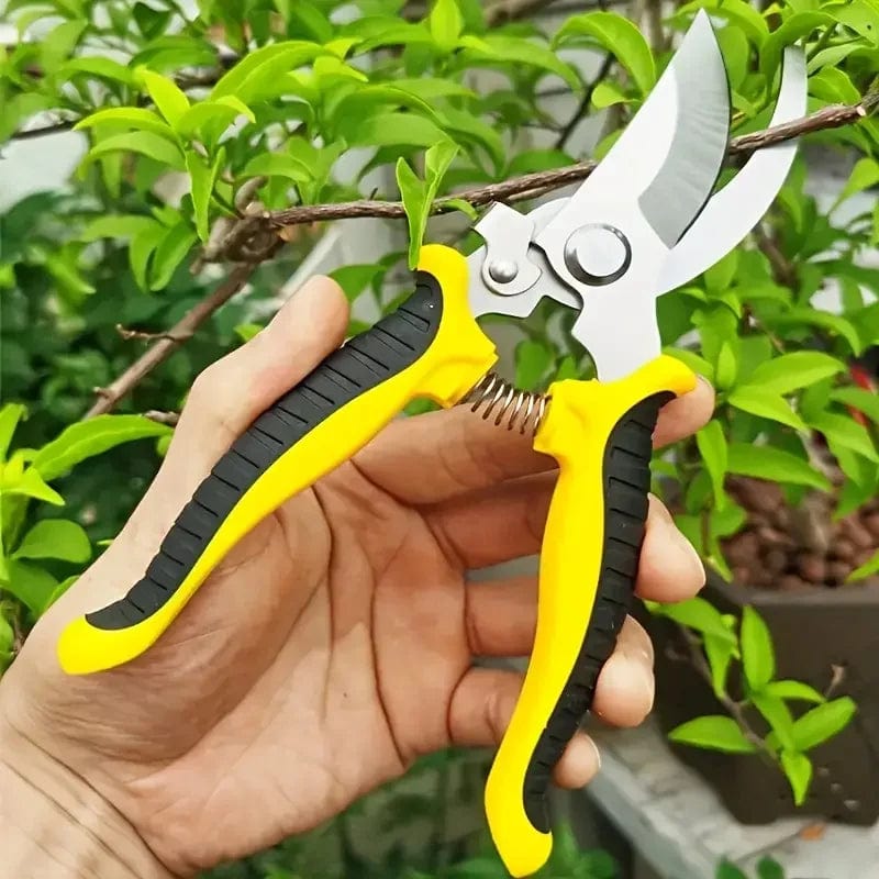 Planet Gates Orange Garden Pruning Shears Fruit Tree Flower Pruning Scissors Multifunctional Stainless Steel Branch Shears Household Garden Supplies