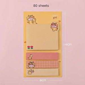 Planet Gates Orange Kawaii Paper Sticky Notes Creative Notepad Memo Pads Office School Stationery Adhesive Stickers Posted it Sticky Note Pads