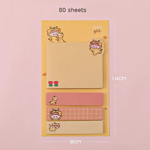 Planet Gates Orange Kawaii Paper Sticky Notes Creative Notepad Memo Pads Office School Stationery Adhesive Stickers Posted it Sticky Note Pads