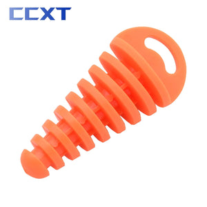 Planet Gates Orange Motorcycle ATV Exhaust Pipe Plug Tailpipe PVC Air Bleeder Plug Wash Plug Pipe Protector For Yamaha Honda Kawasaki Suzuki KTM etc