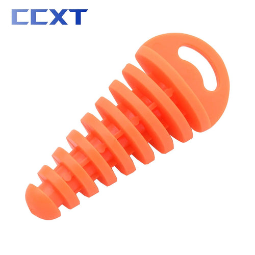 Planet Gates Orange Motorcycle ATV Exhaust Pipe Plug Tailpipe PVC Air Bleeder Plug Wash Plug Pipe Protector For Yamaha Honda Kawasaki Suzuki KTM etc