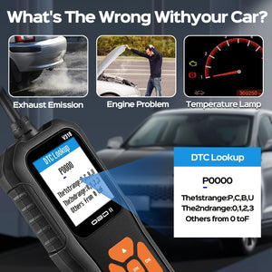 Planet Gates Orange OBD2 Car Scanner Diagnostic Scan Tool V318-2, Color ScreenVehicle Fault Code Reader, Auto Read Fault Code Check Engine Light For OBDII Protocol Cars