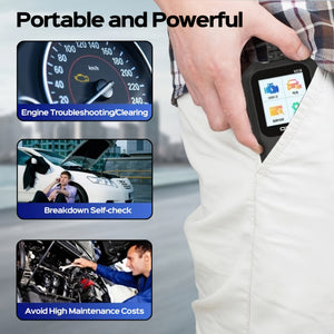 Planet Gates Orange OBD2 Car Scanner Diagnostic Scan Tool V318-2, Color ScreenVehicle Fault Code Reader, Auto Read Fault Code Check Engine Light For OBDII Protocol Cars