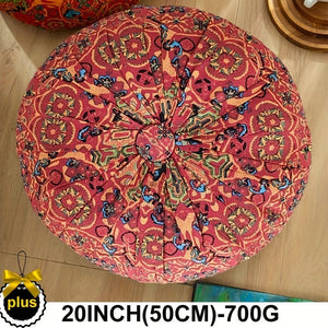 Planet Gates Orange PLUS:20INCH(50CM) 1pc Bohemian French Moroccan Sofa Pillow Floor Pillow Meditation Pillow Nordic Pillow Bed Sofa Couch Cushion Home Decor