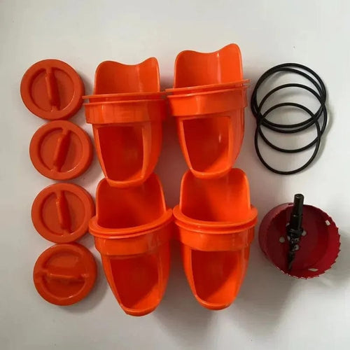 Planet Gates Orange Poultry Professional Feeder Disposable Pigeon Farm Poultry Feeding Supplies Gravity Feed Kit