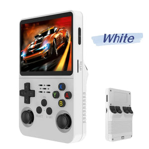 Planet Gates Orange R36S Retro Handheld Video Game Console Linux System 3.5 Inch IPS Screen Portable Pocket Video Player 128G RG35S Plus