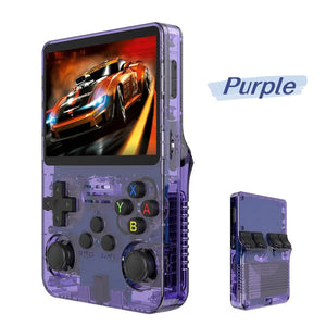 Planet Gates Orange R36S Retro Handheld Video Game Console Linux System 3.5 Inch IPS Screen Portable Pocket Video Player 128G RG35S Plus