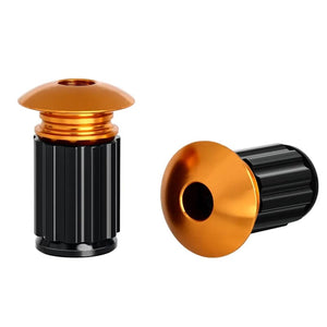 Planet Gates Orange RIDERACE Bicycle Handlebar End Plugs Aluminum Alloy For MTB Mountain Bike Road Cycling Handle Bar Grips Cap Multi-color Cover