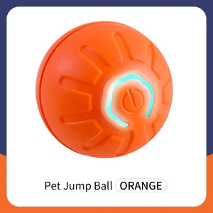 Planet Gates Orange Smart Dog Toy Ball Electronic Interactive Pet Toy Moving Ball USB Automatic Moving Bouncing for Puppy Birthday Gift Cat Product