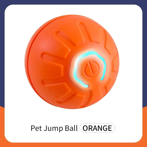 Planet Gates Orange Smart Dog Toy Ball Electronic Interactive Pet Toy Moving Ball USB Automatic Moving Bouncing for Puppy Birthday Gift Cat Product
