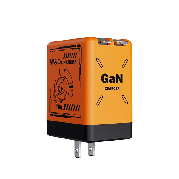 Planet Gates Orange - US Plug 20W GaN Fast Charging USB C Charger Super Charge Adapter Multi-protocol Compatibility Charger For Huawei iPhone Samsung New