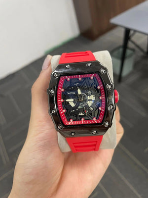 Planet Gates orange UTHAI Watch For Men sporty Domineering Trendy Waterproof Barrel Shaped Man Original Wristewatch Male Quartz Clock Watches Gift