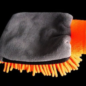 Planet Gates Orange Waterproof Car Wash Microfiber Chenille Gloves Thick Car Cleaning Mitt Wax Detailing Brush Auto Care Double-faced Glove