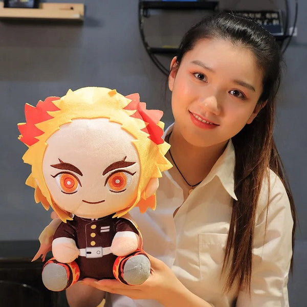 Planet Gates Orchid 20cm Demon Slayer Plush Doll Tanjirou Nezuko Zenitsu Anime Movie Stuffed Toy Kimetsu No Yaiba Game Plushie Figure Kids Gift