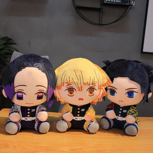 Planet Gates Orchid 20cm Demon Slayer Plush Doll Tanjirou Nezuko Zenitsu Anime Movie Stuffed Toy Kimetsu No Yaiba Game Plushie Figure Kids Gift