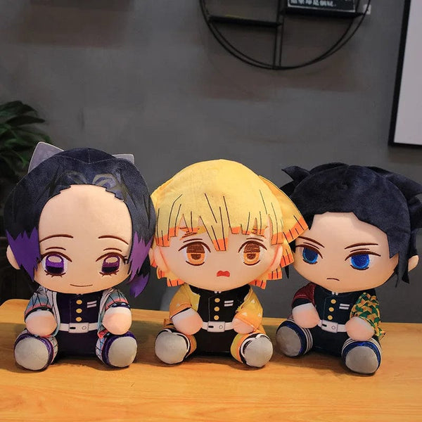 Planet Gates Orchid 20cm Demon Slayer Plush Doll Tanjirou Nezuko Zenitsu Anime Movie Stuffed Toy Kimetsu No Yaiba Game Plushie Figure Kids Gift