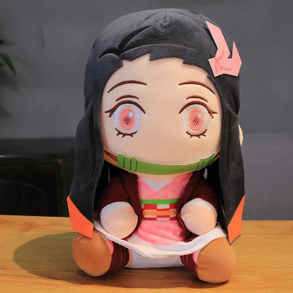 Planet Gates Orchid 20cm Demon Slayer Plush Doll Tanjirou Nezuko Zenitsu Anime Movie Stuffed Toy Kimetsu No Yaiba Game Plushie Figure Kids Gift