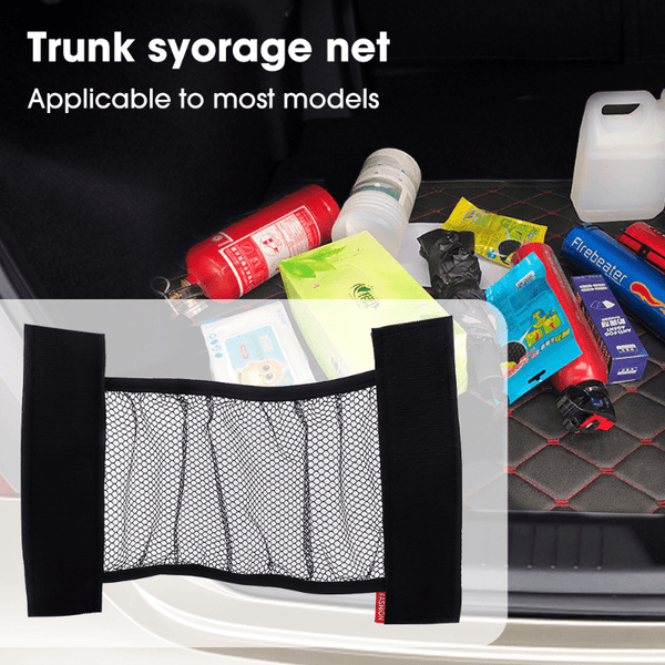 Planet Gates Organize Your Car Trunk with These Elastic Mesh Straps - Auto Car Accessory