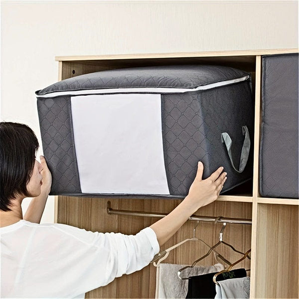 Planet Gates Organize Your Closet with This Large Storage Bag - Reinforced Handle, Clear Window, and Sturdy Zippers! Bedroom Accessories