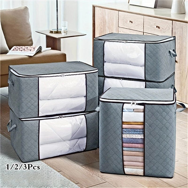 Planet Gates Organize Your Closet with This Large Storage Bag - Reinforced Handle, Clear Window, and Sturdy Zippers! Bedroom Accessories