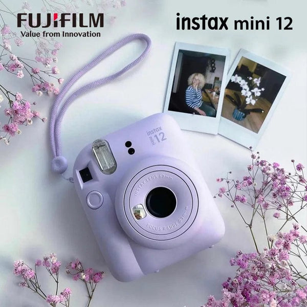 Planet Gates Origin Fujifilm Instax Mini 12 Instant Camera Pink/Blue/Gray/White/Purple with Instax Mini Film Photo Paper