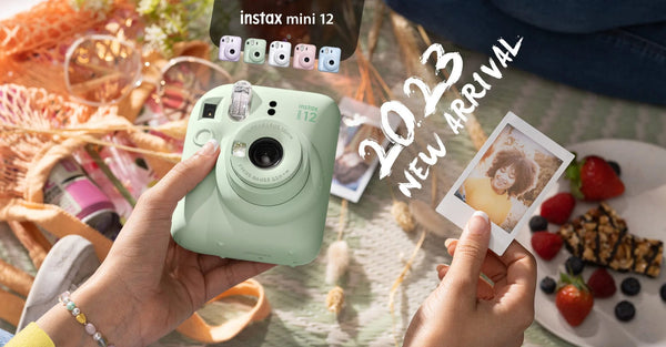 Planet Gates Origin Fujifilm Instax Mini 12 Instant Camera Pink/Blue/Gray/White/Purple with Instax Mini Film Photo Paper