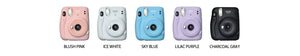 Planet Gates Origin Fujifilm Instax Mini 12 Instant Camera Pink/Blue/Gray/White/Purple with Instax Mini Film Photo Paper
