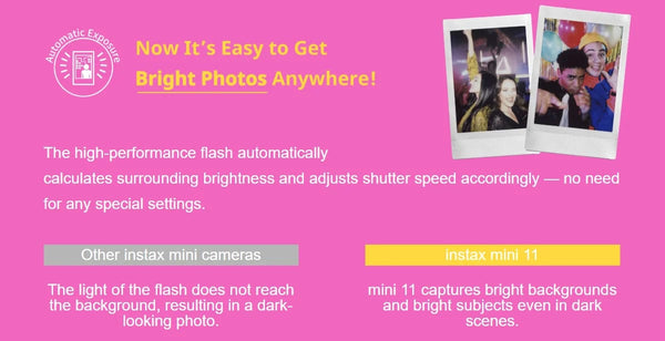 Planet Gates Origin Fujifilm Instax Mini 12 Instant Camera Pink/Blue/Gray/White/Purple with Instax Mini Film Photo Paper