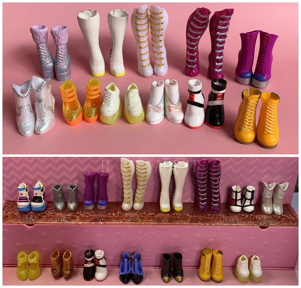 Planet Gates Original 24cm OMG Fashion Dress Up Big Sister Shoes and BTW Little Sister Shoes Girl Doll Accessories Toy