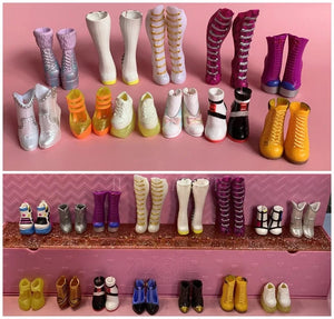 Planet Gates Original 24cm OMG Fashion Dress Up Big Sister Shoes and BTW Little Sister Shoes Girl Doll Accessories Toy