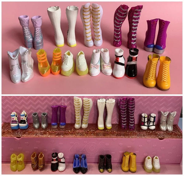 Planet Gates Original 24cm OMG Fashion Dress Up Big Sister Shoes and BTW Little Sister Shoes Girl Doll Accessories Toy