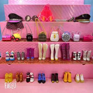 Planet Gates Original 24cm OMG Fashion Dress Up Big Sister Shoes and BTW Little Sister Shoes Girl Doll Accessories Toy