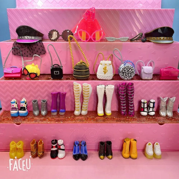 Planet Gates Original 24cm OMG Fashion Dress Up Big Sister Shoes and BTW Little Sister Shoes Girl Doll Accessories Toy