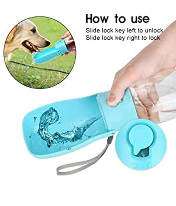 Planet Gates Original Design 300 ml Portable Pet Dog Water  Bottle for Walking Feeder for Dogs Folded Bottle Water Dispenser