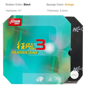 Planet Gates Original DHS Hurricane 3 Neo Table Tennis Rubber Sticky Professional Ping Pong Rubber No Need for a Booster