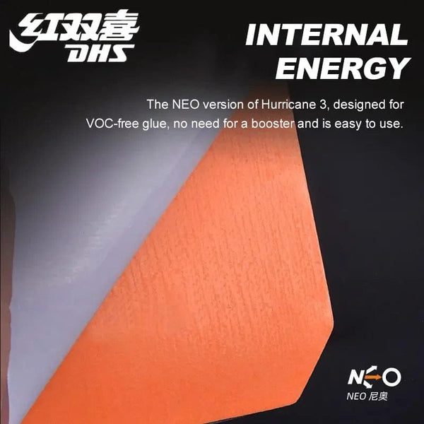 Planet Gates Original DHS Hurricane 3 Neo Table Tennis Rubber Sticky Professional Ping Pong Rubber No Need for a Booster