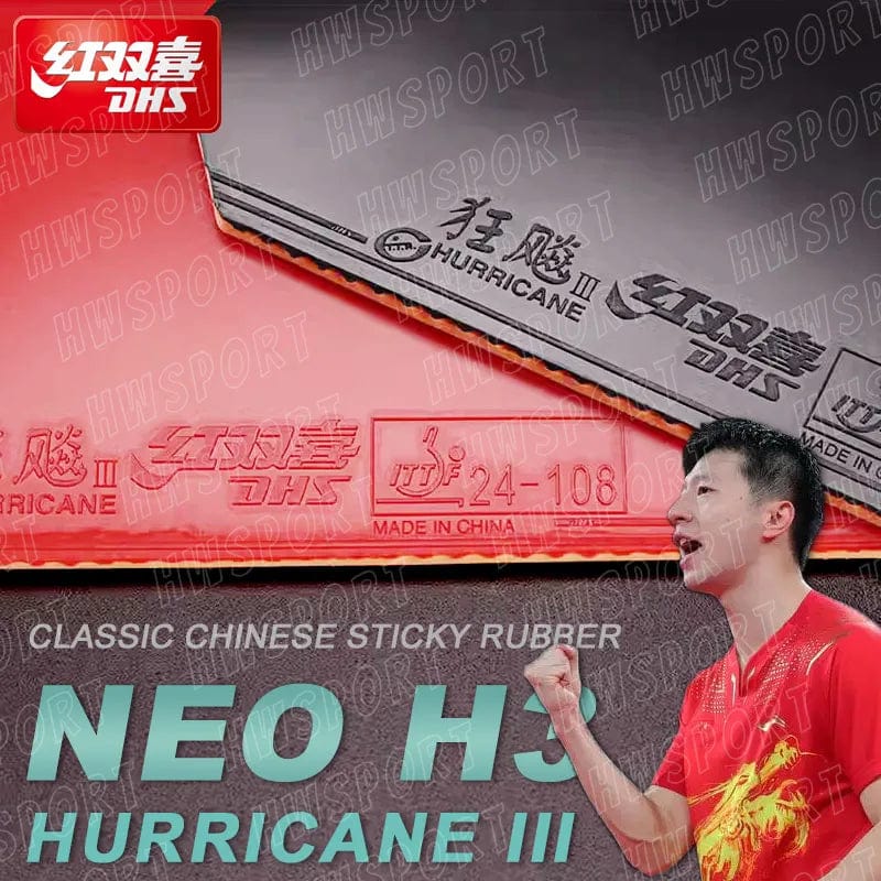 Planet Gates Original DHS Hurricane 3 Neo Table Tennis Rubber Sticky Professional Ping Pong Rubber No Need for a Booster
