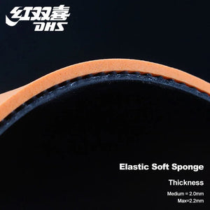 Planet Gates Original DHS PF4 50 Table Tennis Rubber Sticky Pimples-in PF4 Ping Pong Rubber for Loop Driving with Attack