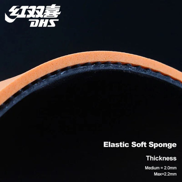 Planet Gates Original DHS PF4 50 Table Tennis Rubber Sticky Pimples-in PF4 Ping Pong Rubber for Loop Driving with Attack