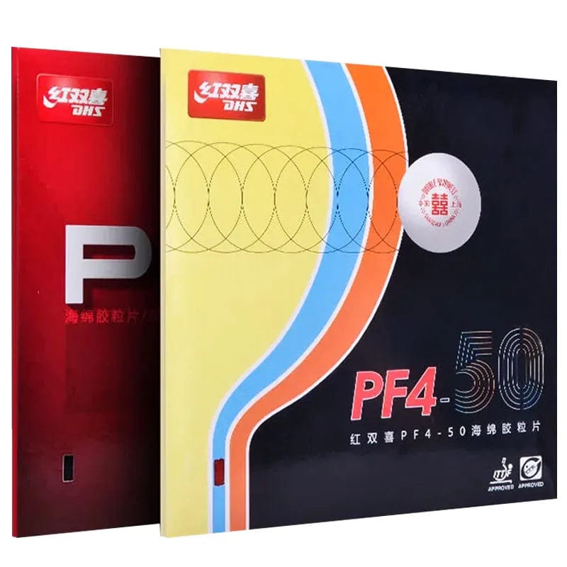 Planet Gates Original DHS PF4 50 Table Tennis Rubber Sticky Pimples-in PF4 Ping Pong Rubber for Loop Driving with Attack
