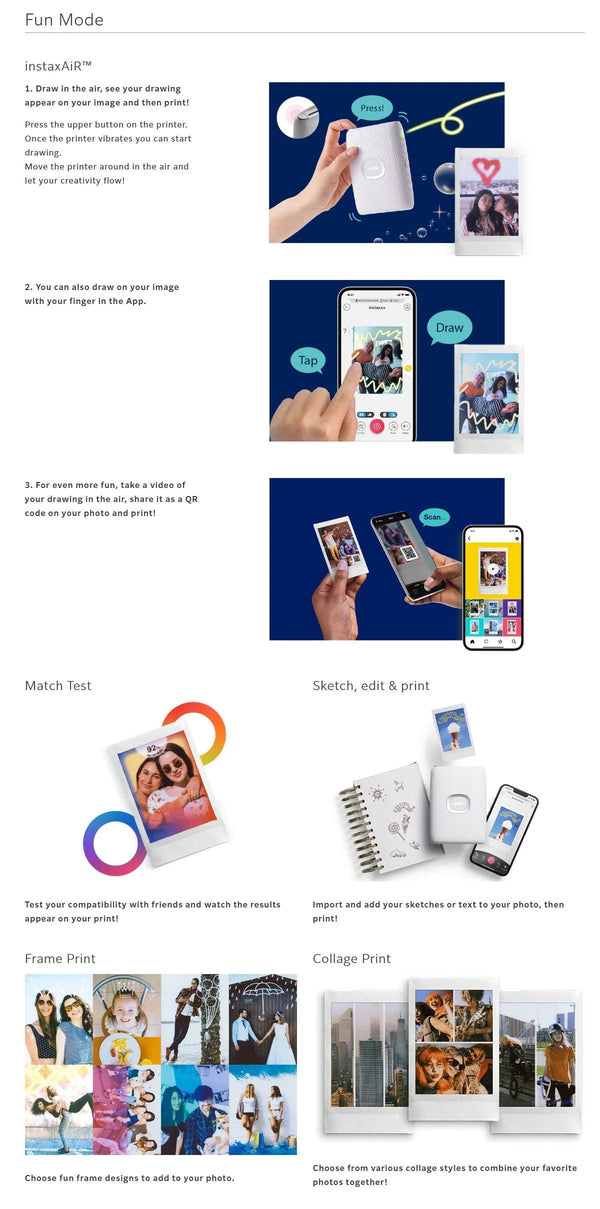 Planet Gates Original Fujifilm Instax Mini Link 2 Printer Instax Photo Camera Printers For Smart Phone App Film Machine New Fujifilm Camera