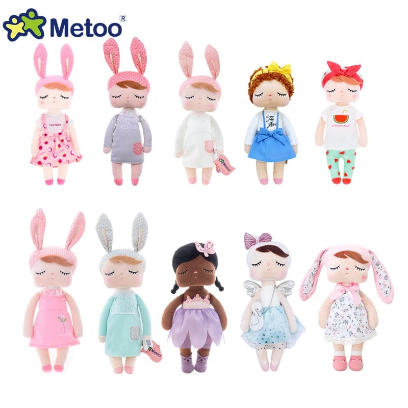 Planet Gates Original Metoo Doll Full Series Angela Stuffed Doll Curls Angel Fruits Dress Up Wedding Plush Toys Baby Kids Gift