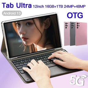 Planet Gates Original New Tablet Ultra Pad 2024 16G+1TB Android 13 Tablet PC 12 Inch Snapdragon 8 gen2 WIFI 5G tablets Learning entertainment