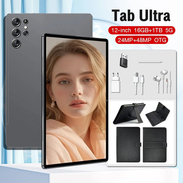 Planet Gates Original New Tablet Ultra Pad 2024 16G+1TB Android 13 Tablet PC 12 Inch Snapdragon 8 gen2 WIFI 5G tablets Learning entertainment