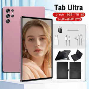 Planet Gates Original New Tablet Ultra Pad 2024 16G+1TB Android 13 Tablet PC 12 Inch Snapdragon 8 gen2 WIFI 5G tablets Learning entertainment