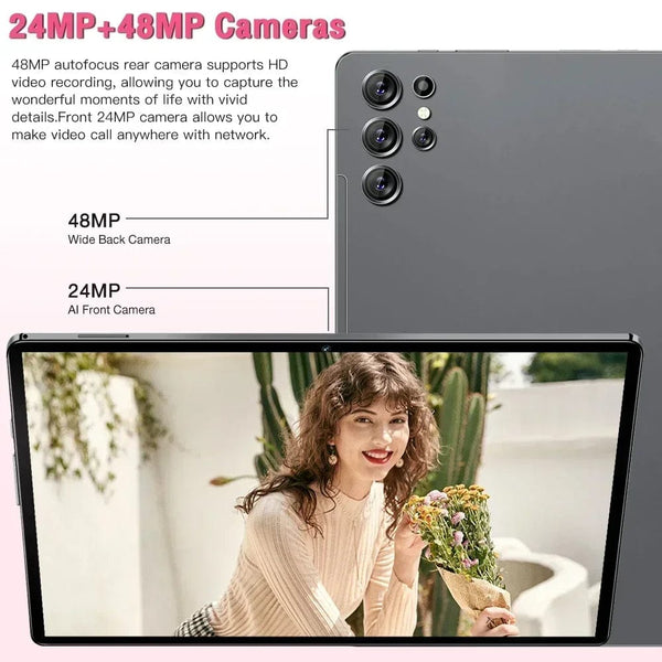 Planet Gates Original New Tablet Ultra Pad 2024 16G+1TB Android 13 Tablet PC 12 Inch Snapdragon 8 gen2 WIFI 5G tablets Learning entertainment