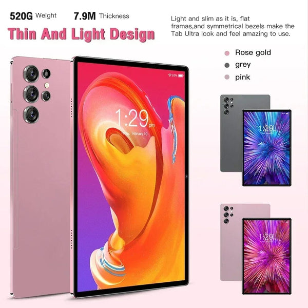 Planet Gates Original New Tablet Ultra Pad 2024 16G+1TB Android 13 Tablet PC 12 Inch Snapdragon 8 gen2 WIFI 5G tablets Learning entertainment