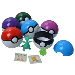 Planet Gates Original Pokemon Anime Action Figure Pikachu Pocket Monster Pokeball  With Mini Figure Toys For Children Gifts