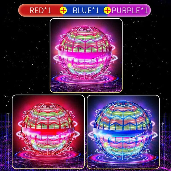 Planet Gates Original Product Fly Ball Hover Ball LED Light Rotating Fly Ball Toy Flying Drone Ball 2023 Indoor and Outdoor Children's Gift