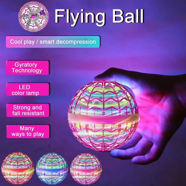 Planet Gates Original Product Fly Ball Hover Ball LED Light Rotating Fly Ball Toy Flying Drone Ball 2023 Indoor and Outdoor Children's Gift